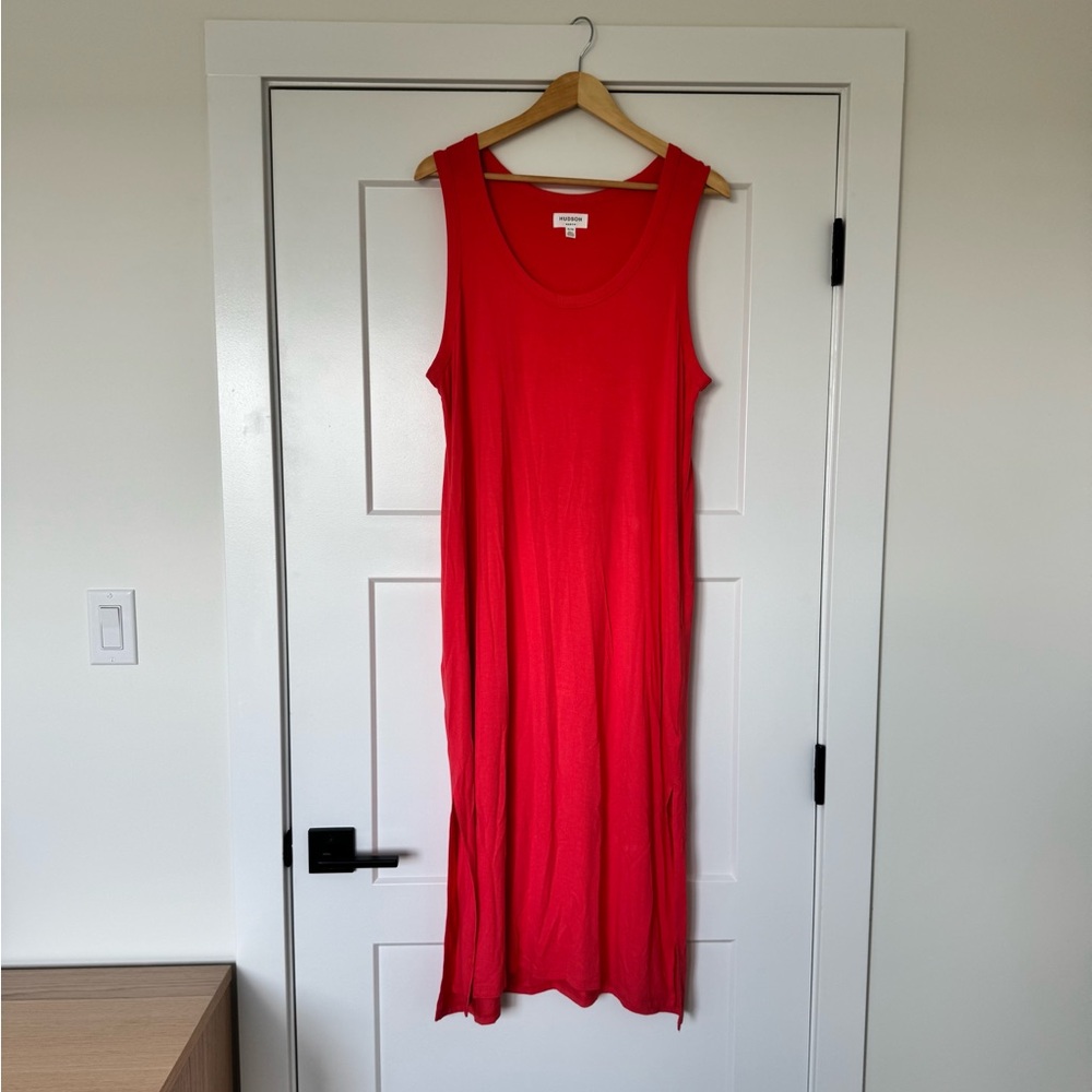 Hudson Jeans Vibrant coral Maxi Dress